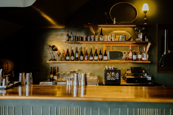 The bar at Silverton’s boutique Wyman Hotel.