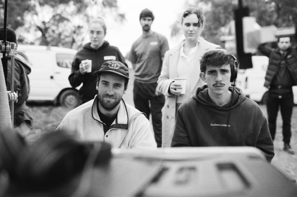 Jack Clark and Jim Weir on the Birdeater set. 