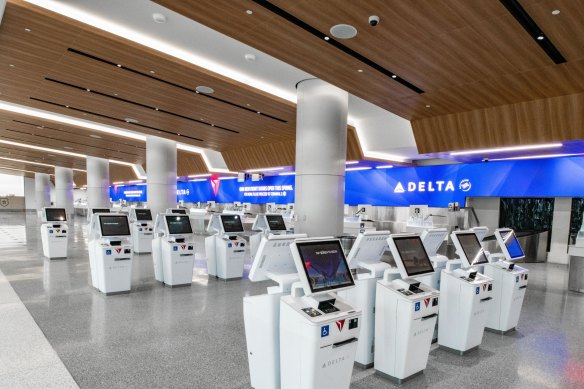 Kiosks aplenty – but you may still find a queue.
