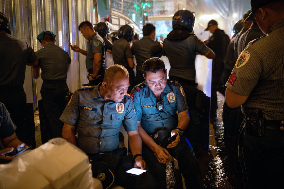 The police raided and searched the Kingdom of Jesus Christ headquarters.