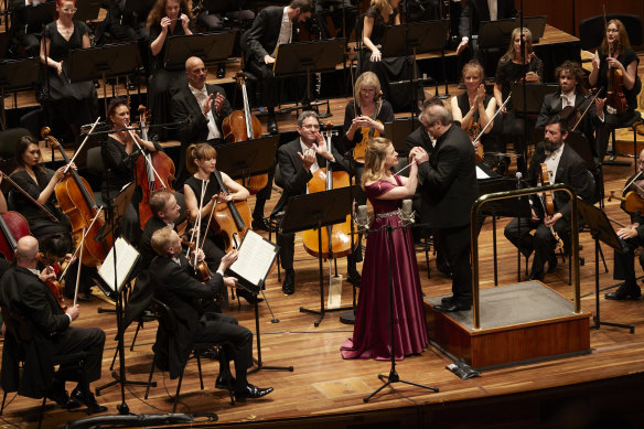 Soprano Siobhan Stagg performs with the MSO.