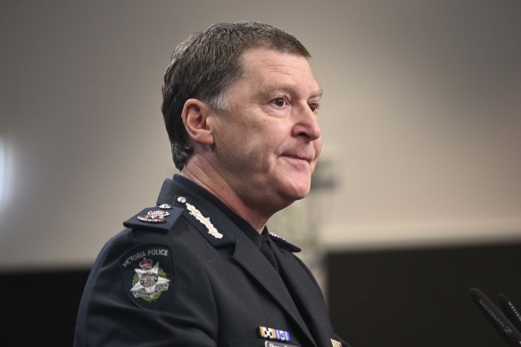 Victoria Police Chief Commissioner Shane Patton.