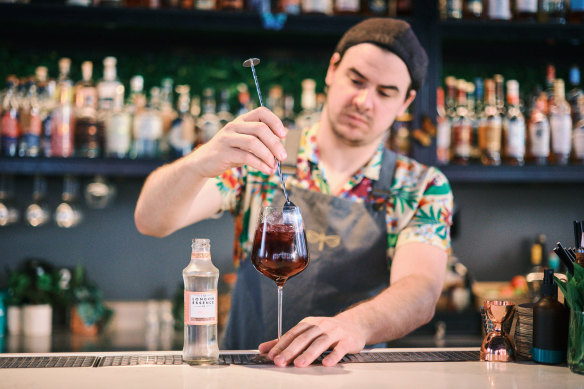 Xander Stucken, bar manager at Terrarium, recommends the French pearl. 