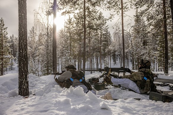 American soldiers participating in a military exercise in Finland earlier this year.