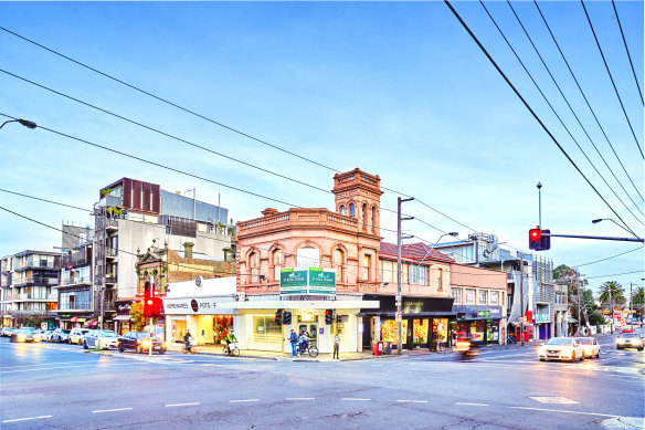 A block of Victorian-era shops in St Kilda has sold off-market.