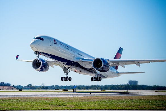 Delta flies Airbus A350s on its Melbourne-LA route.