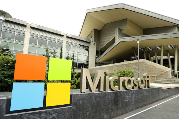 Microsoft’s induction centre at its Redmond headquarters.