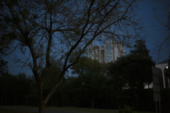 One of the buildings in the so-called red zone, a high-security area that’s home to government ministries and diplomatic missions in Islamabad.