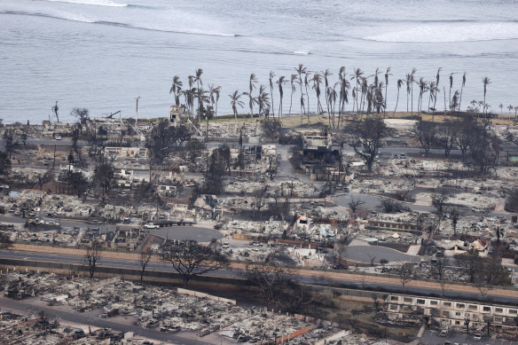 Fires have devastated the town of Lahaina in Hawaii. 