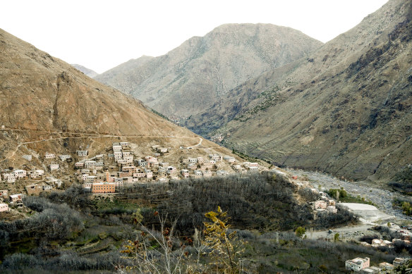 The village of Imlil in the Atlas Mountains.