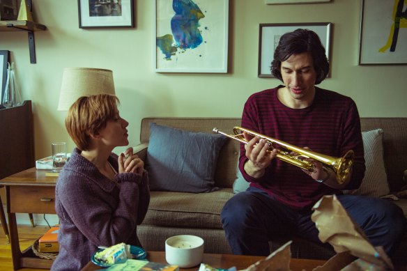 A scene from the film Marriage Story, starring Scarlett Johansson and Adam Driver.