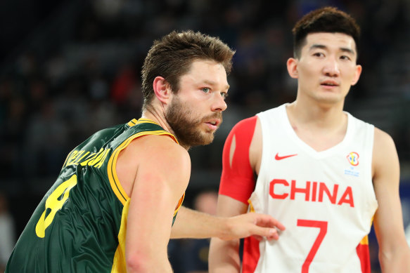 Captain Matthew Dellavedova led the Boomers to victory.