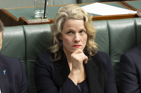 Minister for Home Affairs Clare O’Neil in parliament on Thursday.