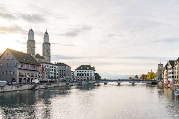 The centuries-old architecture in Zurich and other Swiss cities, untouched by world wars and framed by majestic mountains, commands top dollar from ambitious buyers.