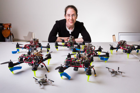 Rocket scientist Airlie Chapman says a common theme in her research is working with many small things that, together, accomplish big things.