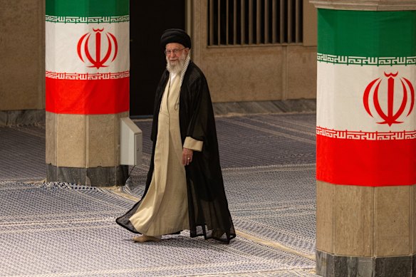 Iran’s supreme leader, Ayatollah Ali Khamenei, in Tehran in 2024.