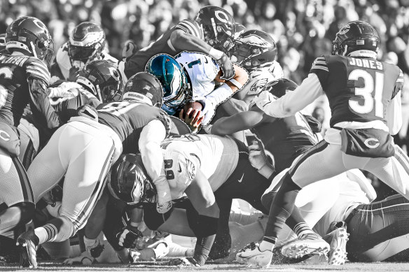 Philadelphia Eagles quarterback Jalen Hurts.