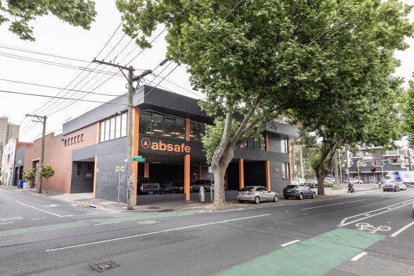 The showroom at 106-120 Gipps Street, Collingwood is back on the market.