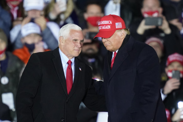 Vice-President Mike Pence has pushed back at President Donald Trump's insistence that the election result can be overturned, but is still keen to run as Trump's heir in 2024.
