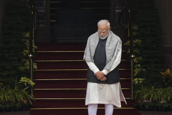 Indian Prime Minister Narendra Modi in New Delhi on Wednesday. 