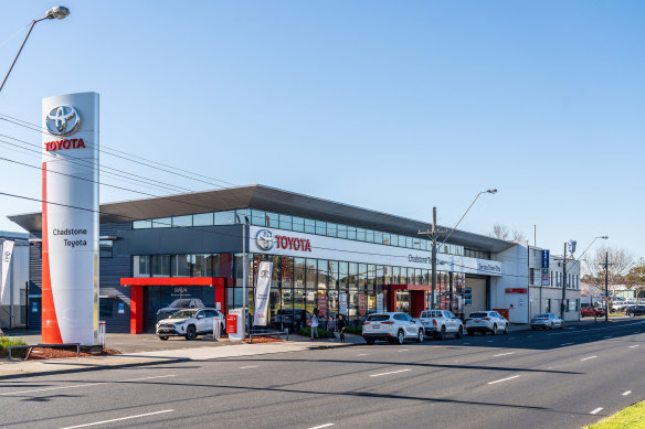 The Chadstone Toyota car yard is for sale.