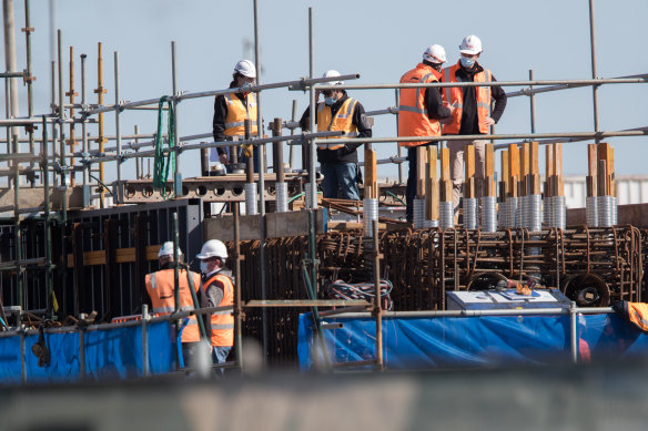 The building sector is pushing for construction workers to be fast-tracked through visa applications to deal with the soaring demand for homes.