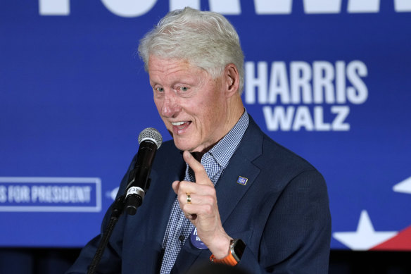 Former president Bill Clinton at an event for black voters in Phoenix, Arizona.