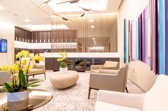 Delta One passengers have access to a private check-in area at LAX.