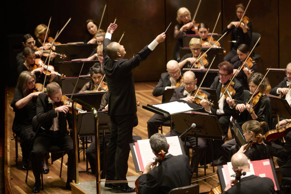 Composer and conductor Tan Dun leads the MSO at Hamer Hall, September 14, 2024.