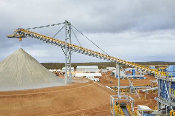 The Mt Holland lithium mine is 500 kilometres east of Perth.