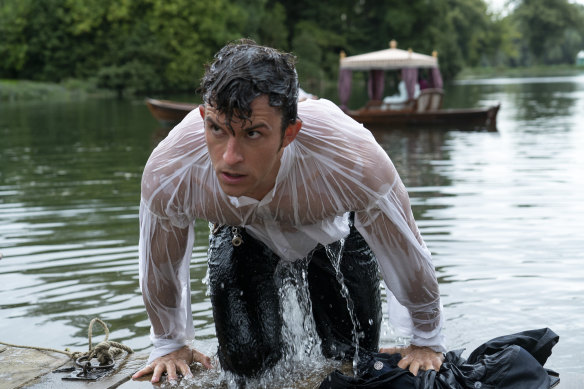 Jonathan Bailey as Anthony Bridgerton, who historically, probably had syphilis.