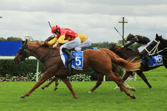 Tom Marquand gets the best out of Prime Star for a million-dollar payday in the Inglis Millennium at Warwick Farm on Wednesday