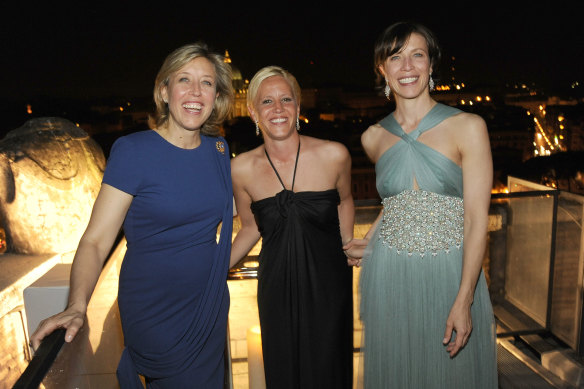 From left: Veronica, Ilaria and Natalia at a 125th anniversary event for Bulgari in Rome, 2009.