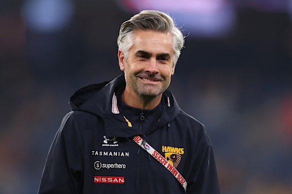 Highly rated Hawthorn assistant Daniel Giansiracusa.