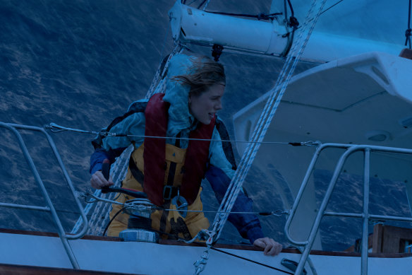 Teagan Croft as Jessica Watson in True Spirit, which features superb scenes at sea.
