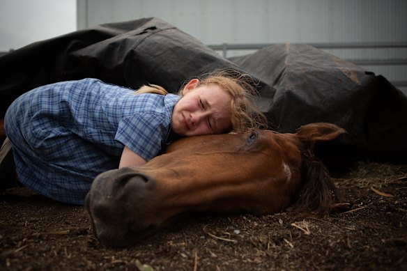 SWEETHEART, MERRIWA - “Last year we said goodbye to one of our favourite farm companions,” says Thérèse Maher, whose daughter Eugenie is pictured cradling Merriwa, “one of the nicest-natured horses I’ve had the pleasure to know”. Maher, of Maitland, NSW, adds, “Merriwa was a sweetheart and that was an absolute bummer of a day.”
