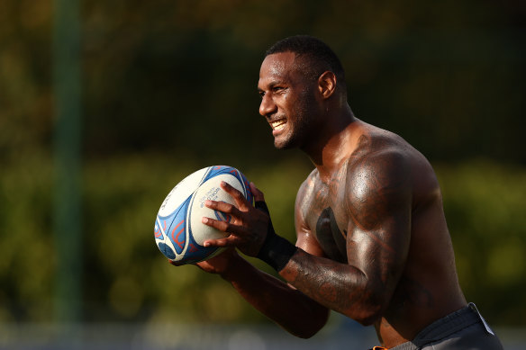 Suliasi Vunivalu is one of seven players with Fijian heritage in the Wallabies’ World Cup squad.