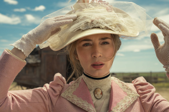 Emily Blunt as Cornelia Locke in The English.