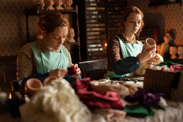 Esme Creed-Miles and Mirren Mack play twin sisters in <i>The Doll Factory</i>, based on the bestselling novel by Elizabeth Macneal.