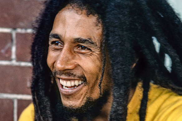 Bob Marley at home in Kingston in 1979.