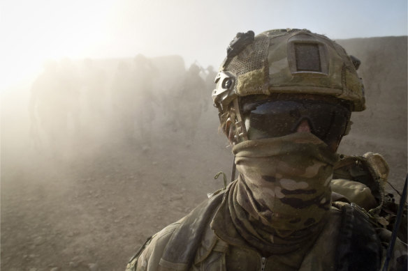 A special forces soldier in Helmand province, southern Afghanistan, in 2012.