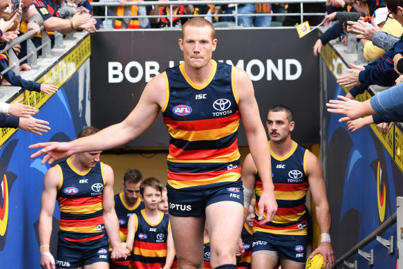 Adelaide's Sam Jacobs could offer something to another club if he moved on from the Crows.
