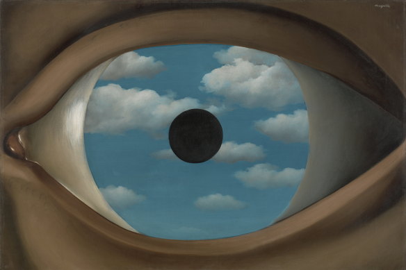 Magritte’s <i>The False Mirror</i> was once owned by surrealist photographer Man Ray.