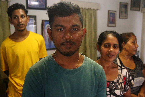 Two of the young fishermen from Sri Lanka who attempted to travel by boat to Australia and were intercepted on the day of the federal election in 2022.