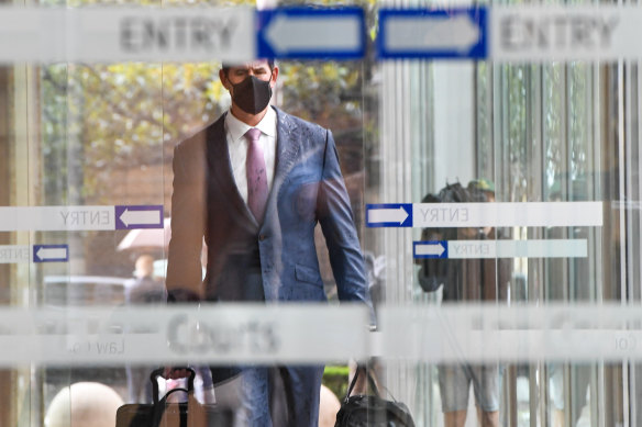 Ben Roberts-Smith at the Federal Court in Sydney on Friday.