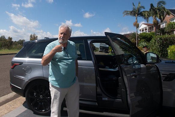 Wally Wehbe outside his home in southern Sydney in 2022.