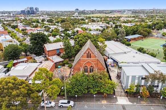 The former Uniting Church at 76 McCracken Street, Kensington.