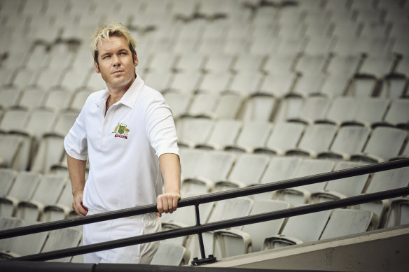 (Spin) king of all he surveyed: Alex Williams as Shane Warne.