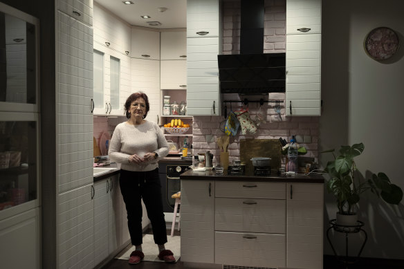 Grazyna Jurczak, who lived for 42 years in the three-storey house overlooking a former gas chamber and a gallows at Auschwitz, at her apartment in Oswiecim, Poland.
