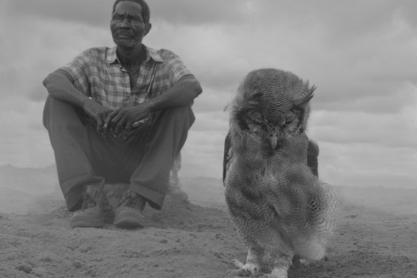 Patrick and Harriet on ground, Zimbabwe, 2020. 